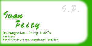 ivan peity business card